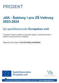 JAK - ŠABLONY I PRO ZŠ VELTRUSY 2023 - 2024