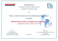 Propůjčení titulu na rok 2018 - 2020 pro ZŠ Veltrusy